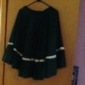 Green Square Dance Skirt